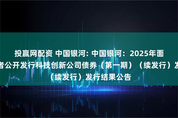 投赢网配资 中国银河: 中国银河：2025年面向专业投资者公开发行科技创新公司债券（第一期）（续发行）发行结果公告
